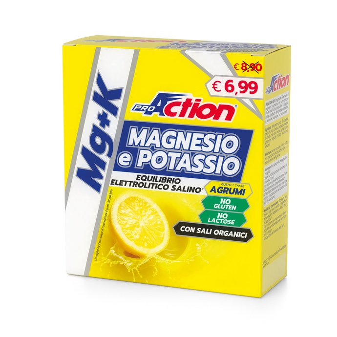 Magnesio e Potassio MG+K : L’integratore ideale per il recupero di liquidi e Sali persi durante o dopo lo sforzo fisico